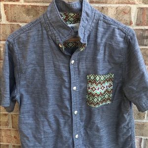 Gray Button Down Shirt